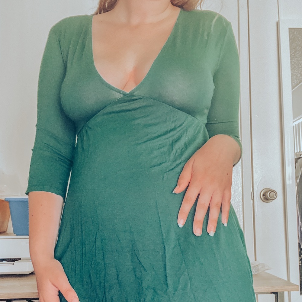 Urban Outfitters Green Dress with Pockets size L